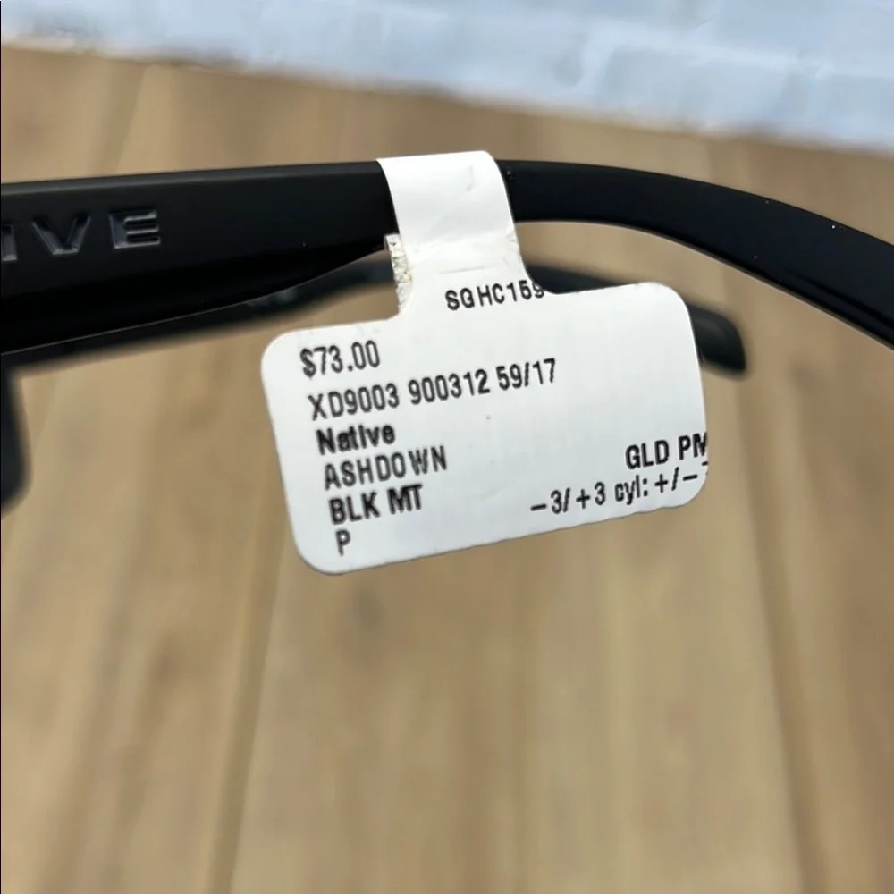 Native Performance Glasses Black and Blue Sporty Design